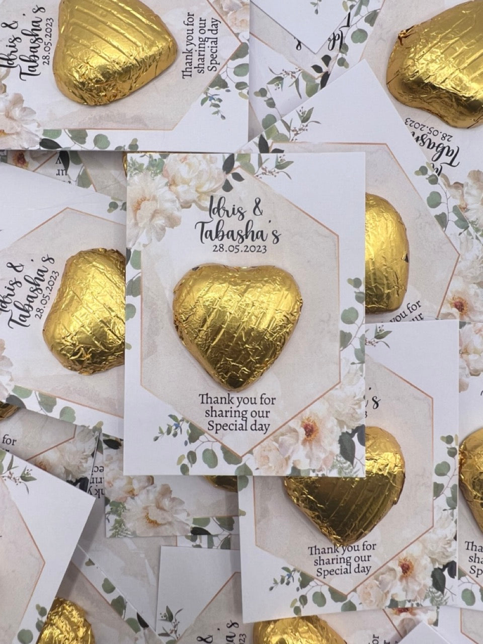 Token Heart Favours