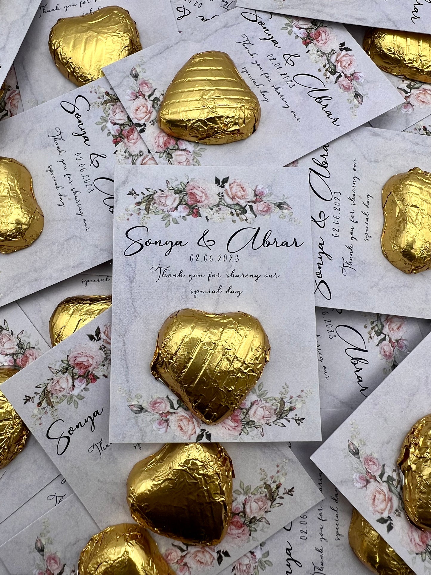 Token Heart Favours