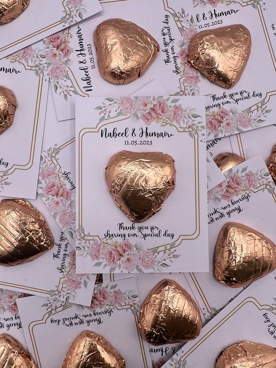 Token Heart Favours