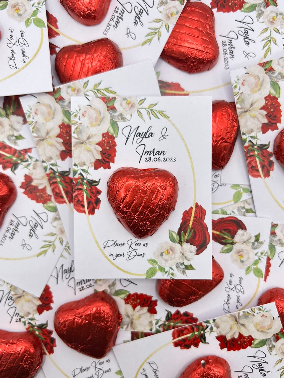 Token Heart Favours