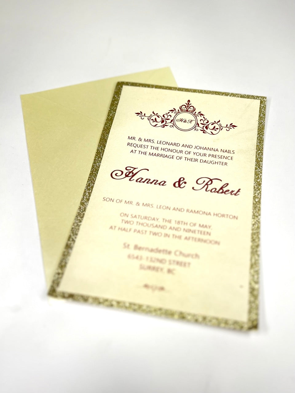 Die-Cut Invites