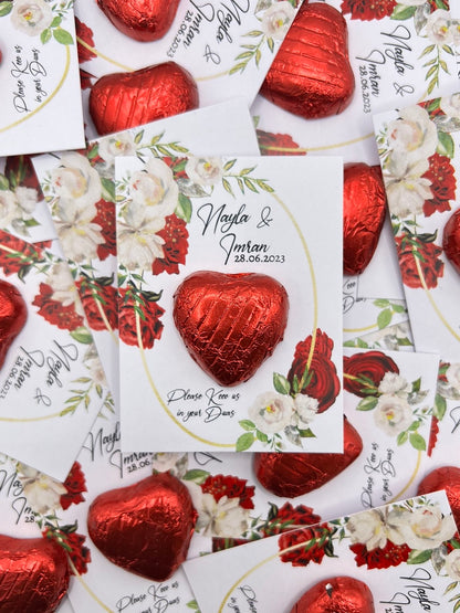 Token Heart Favours